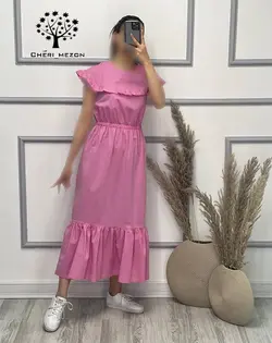 پیراهن بلند رنگی - کد 2058
