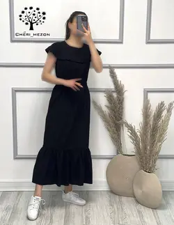 پیراهن بلند رنگی - کد 2058
