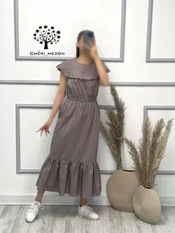 پیراهن بلند رنگی - کد 2058