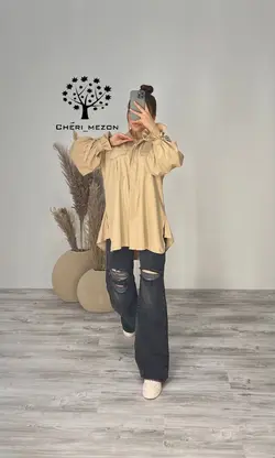 شومیز بغل چاک دار -کد 4022