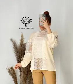 شومیز گیپوری - کد 4026