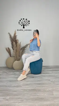 شومیز جین - کد 4038