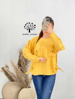 شومیز جیب دار - کد 20129