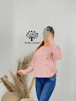 شومیز جیب دار - کد 20129