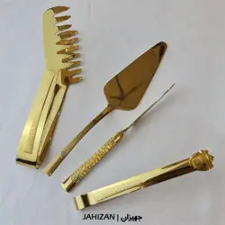 سرویس قاشق چنگال 30نفره طلایی مات براق نیکولاس کد8822