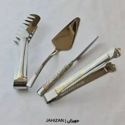 سرویس قاشق چنگال 30نفره سیلور طلا براق نیکولاس کد8822