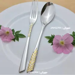 سرویس قاشق چنگال 30نفره سیلور طلا براق رزنتال کد7200