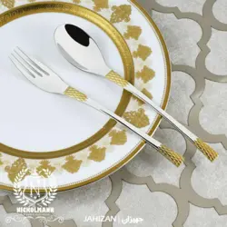 سرویس قاشق چنگال 24نفره سیلور طلا نیکولمن کد200