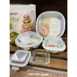 ست ظروف شیشه ای لیمون - 4عددی