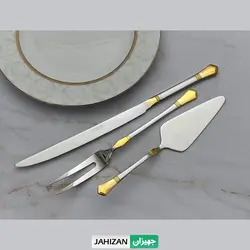 سرویس قاشق چنگال 24نفره نیکولمن مدل سیلور طلا کد889mg