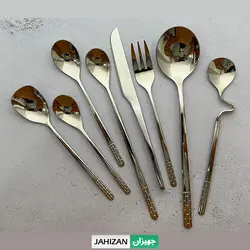 سرویس قاشق چنگال 24نفره نیکولمن مدل سیلور براق کد323m
