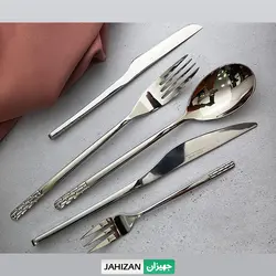 سرویس قاشق چنگال 24نفره نیکولمن مدل سیلور براق کد323m