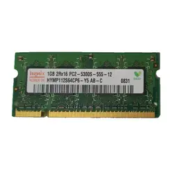 رم لپ تاپ Hynix 1GB 2Rx16 PC2 -