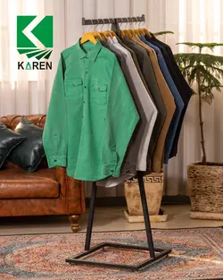 پیراهن سایز بزرگ کتان سنگشور - کد 236