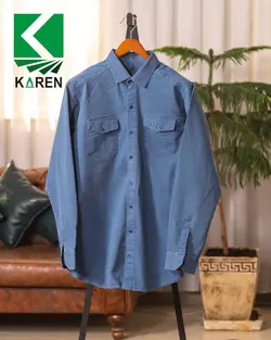 پیراهن سایز بزرگ کتان سنگشور - کد 236