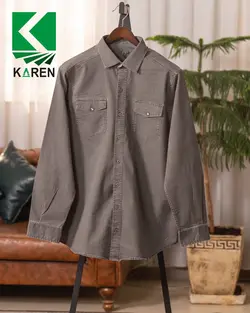 پیراهن سایز بزرگ کتان سنگشور - کد 236