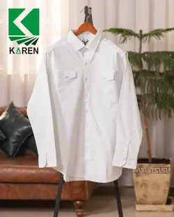 پیراهن سایز بزرگ کتان سنگشور - کد 236