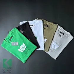 تیشرت سایز بزرگ بیسیک طرحدار - کد 671