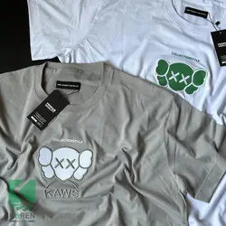 تیشرت سایز بزرگ بیسیک طرحدار - کد 671