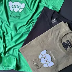 تیشرت سایز بزرگ بیسیک طرحدار - کد 671