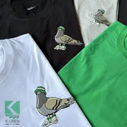 تیشرت سایز بزرگ بیسیک طرحدار - کد 670