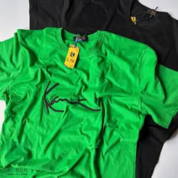 تیشرت سایز بزرگ بیسیک طرحدار - کد 677