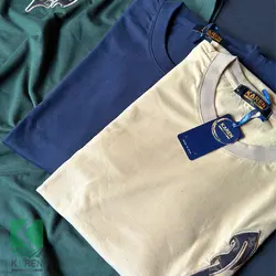 تیشرت سایز بزرگ بیسیک طرحدار - کد 676