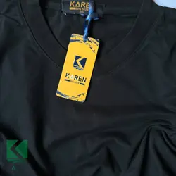 تیشرت سایز بزرگ بیسیک طرحدار - کد681