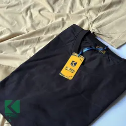 تیشرت سایز بزرگ بیسیک طرحدار - کد 682