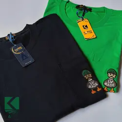 تیشرت سایز بزرگ بیسیک طرحدار - کد 679