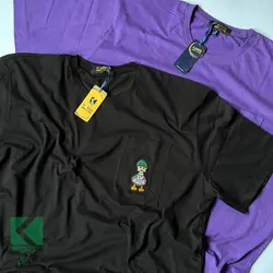 تیشرت سایز بزرگ بیسیک طرحدار - کد 679