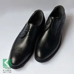 کفش سایز بزرگ مردانه کلاسیک تمام چرم هشت ترک بندی – کد 110