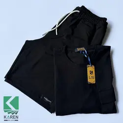 ست تیشرت و شلوارک سایز بزرگ- کد 686