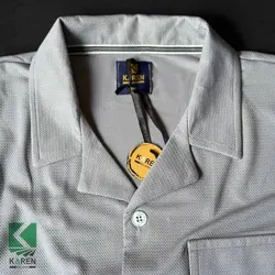 ست پیراهن یقه انگلیسی و شلوارک سایز بزرگ پارچه حصیری- کد 268