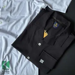 ست پیراهن یقه انگلیسی و شلوارک سایز بزرگ پارچه حصیری- کد 268