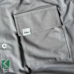 ست پیراهن یقه انگلیسی و شلوارک سایز بزرگ پارچه حصیری- کد 268