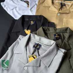 ست پیراهن یقه انگلیسی و شلوارک سایز بزرگ پارچه حصیری- کد 268