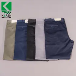 شلوار سایز بزرگ مردانه پارچه کتان ترک - کد ۱۲۱