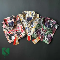 پیراهن سایز بزرگ هاوایی- کد 255