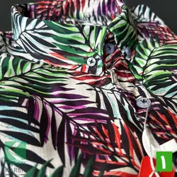 پیراهن سایز بزرگ هاوایی- کد 255