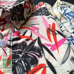 پیراهن سایز بزرگ هاوایی- کد 255