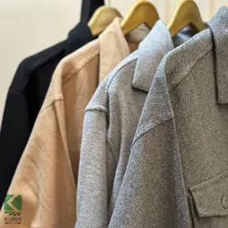 پیراهن سایز بزرگ دو جیب فوتر - کد 274