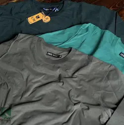 پیراهن سایز بزرگ دو جیب فوتر - کد 274