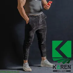 شلوار سایز بزرگ مخمل دمپا کش و زیپ خور