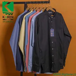 پیراهن سایز بزرگ مردانه polo ساده - کد 106