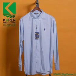 پیراهن سایز بزرگ مردانه polo ساده - کد 106