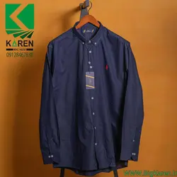 پیراهن سایز بزرگ مردانه polo ساده - کد 106