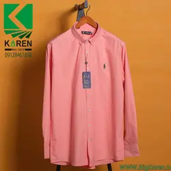 پیراهن سایز بزرگ مردانه polo ساده - کد 106