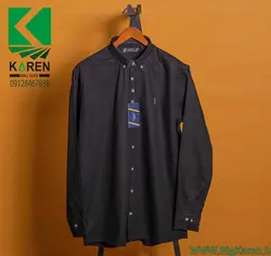 پیراهن سایز بزرگ مردانه polo ساده - کد 106