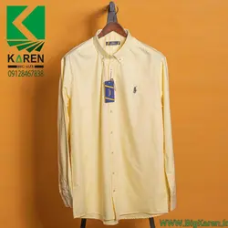 پیراهن سایز بزرگ مردانه polo ساده - کد 106